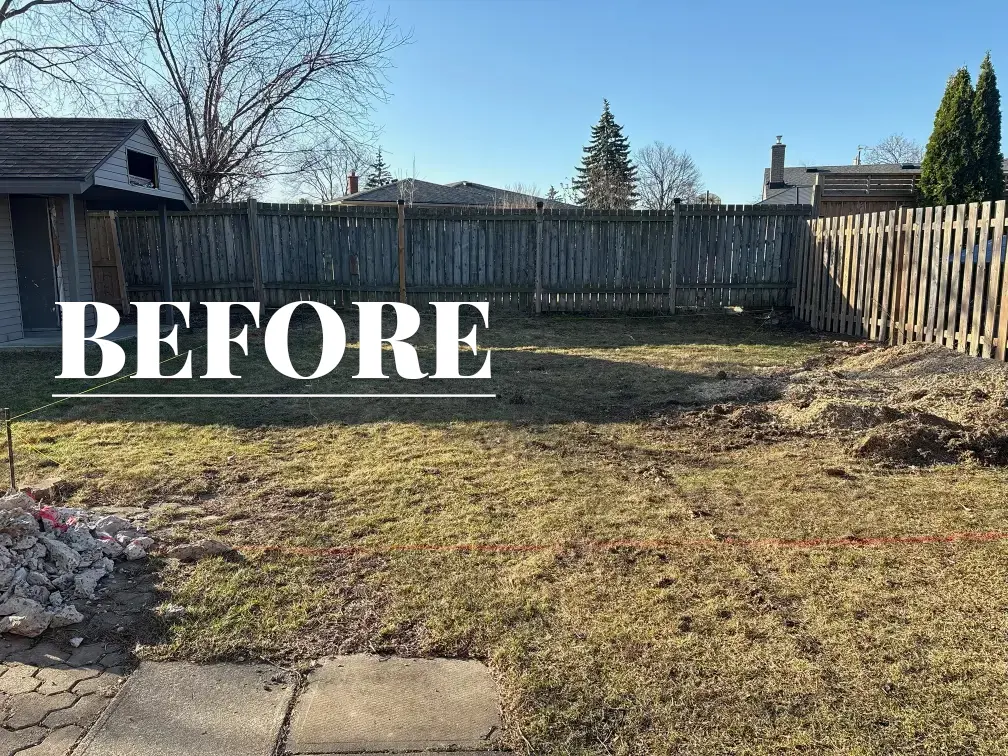 Before-Meredith yard